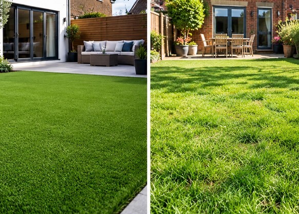 Artificial grass vs real grass