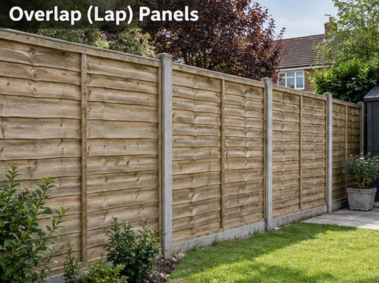 Overlap panels fencing
