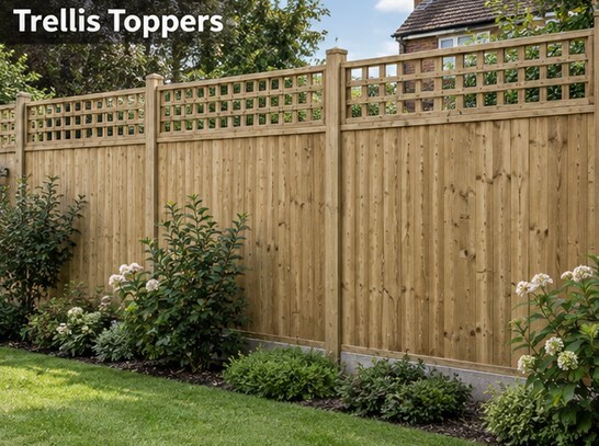 Trellis toppers fencing